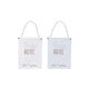 Wandversiering baby hotel wit metaal 15x20cm