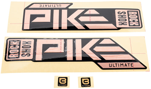 Rockshox decor set decal set rs copper foil pike ult 27 29 matt-copp.