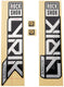 Rockshox dekor set decal set rs matt foil lyrik ult 27 29 matt-sil.