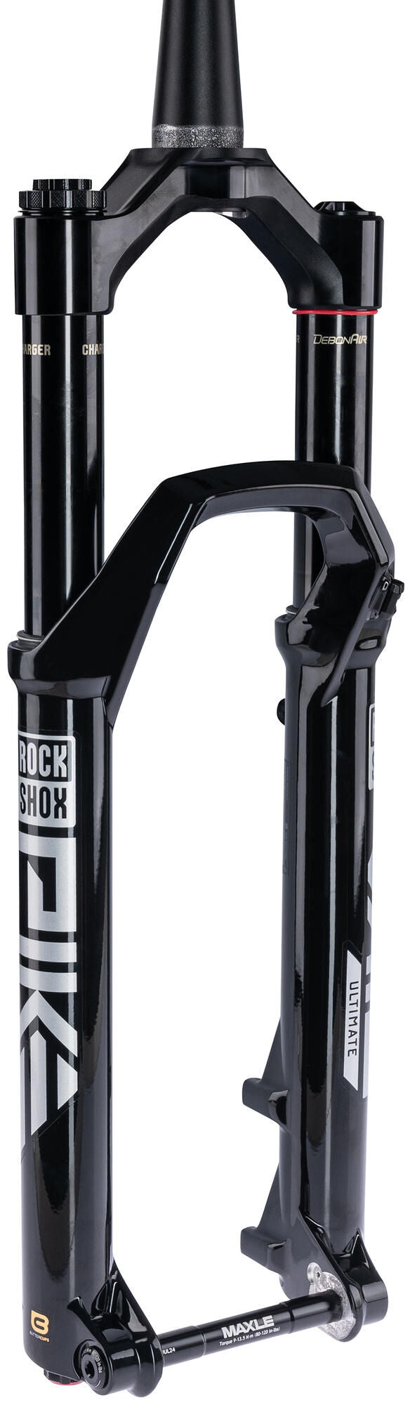 Load image into Gallery viewer, Rockshox verende voorvork pike ultimate rc2 27,5 + 29 susp.fork rs pike ult.rc2 27,5 boost 120mm black
