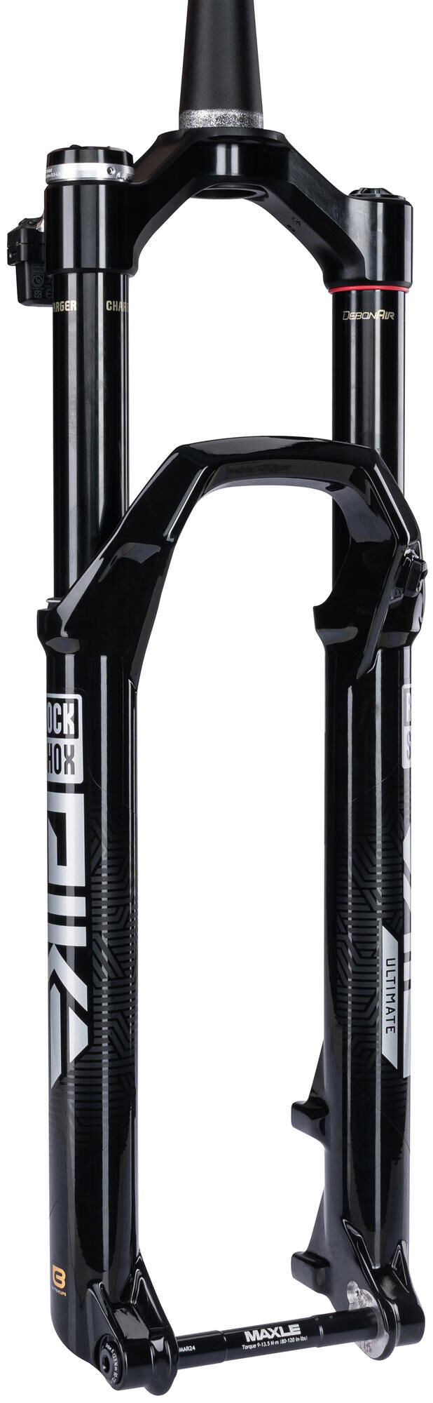 Load image into Gallery viewer, Rockshox verende voorvork pike ultimate flight attendant 27,5 + 29 boost susp.fork rs pike ult.fa 27,5 29 boost 140mm bl.
