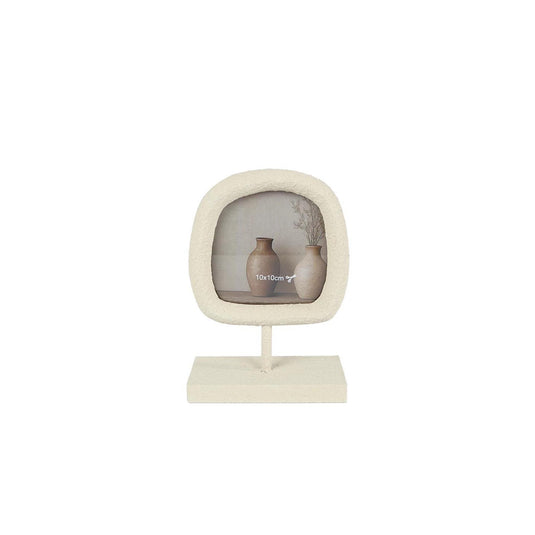 Fotolijst sela s (10x10cm) creme hout 17x12x5cm