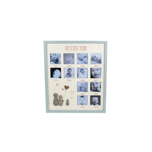 Fotolijst my first year beige groen hout 40x48x1,5cm