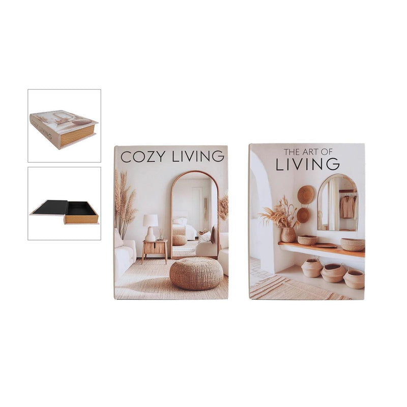 Afbeelding laden in galerijviewer, Opbergbox art cozy living naturel karton 20x27x5,5cm
