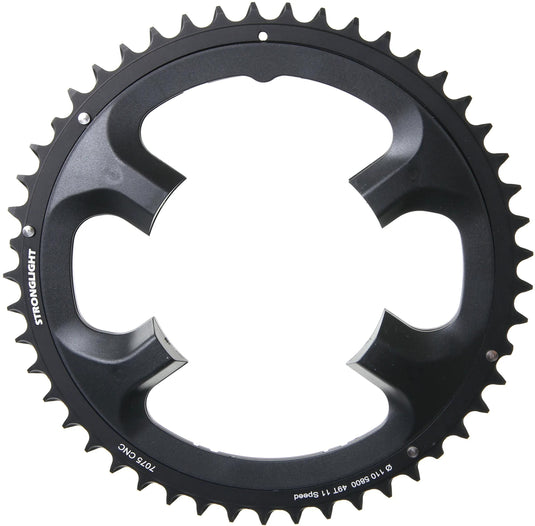 Stronglight kettenblatt chain ring strongl. 49t outer alu black