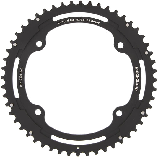Stronglight kettingblad ct2 chain ring strongl. ct2 52t outer cer.-tefl.coat.
