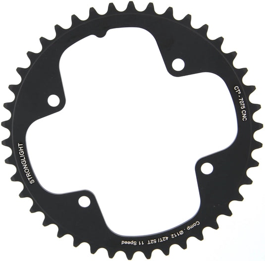 Stronglight kettenblatt ct2 chain ring strongl. ct2 42t inner cer.-tefl.coat.