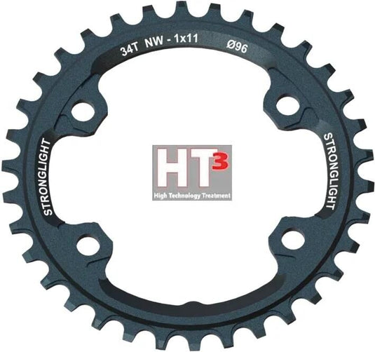 Stronglight kettenblatt ht3 chain ring strongl. ht3 34t alu black