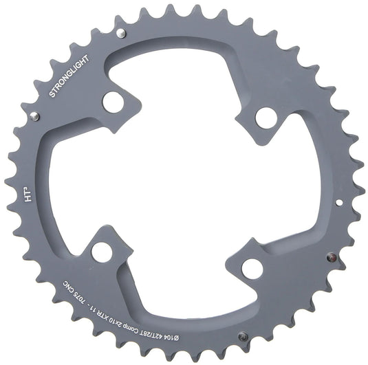 Stronglight kettenblatt ht3 chain ring strongl. ht3 42t outer alu black