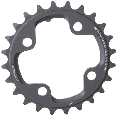 Stronglight kettingblad ht3 chain ring strongl. ht3 24t inner alu black