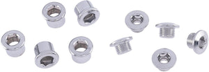 Contec kettenblattschraube c.nut ct chain ring screw c-nut for 2sp cranks 5pcs.