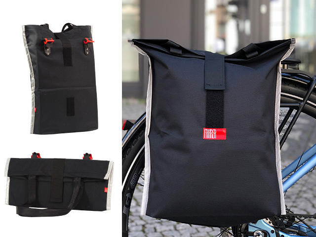 Load image into Gallery viewer, Fahrer shoppertas konsum shop.bag konsum black
