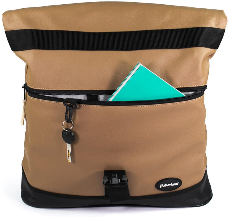 Load image into Gallery viewer, Haberland pakaftas melan i single bag melan i beige
