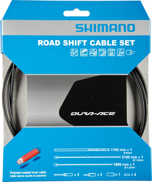 Shimano schaltzug-set dura ace bc-9000 shim.derail.cab.set da bc9000 polymer bl.