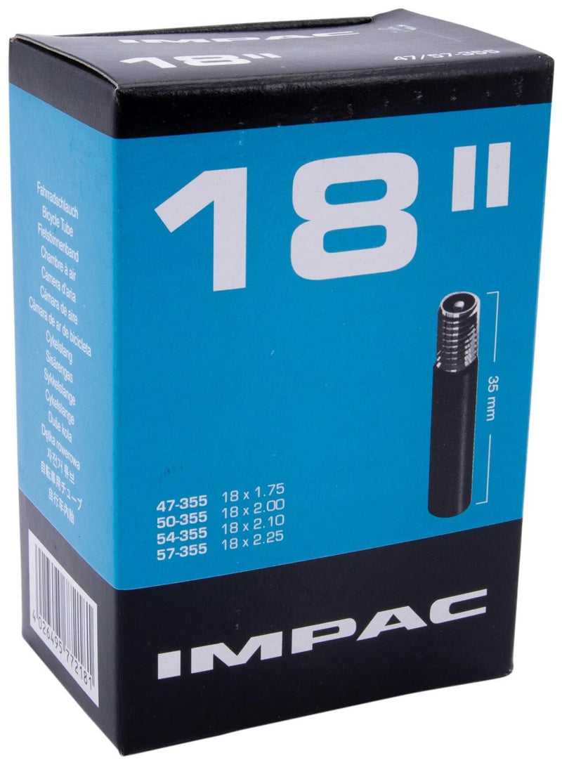 Load image into Gallery viewer, Impac Binnenband (by Schwalbe) AV18 18x1.75 2.35 ETRTO 47 57-355, Ventiel: Schrader Auto 35mm
