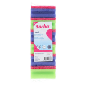 Sorbo schuurspons met handgreep colour 6 stuks