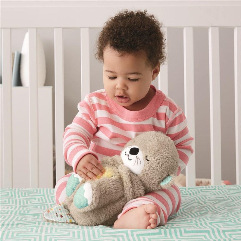 Afbeelding laden in galerijviewer, Fisher-price bedtijd otter 30 cm - baby speelgoed - 0 tot 6 maanden - knuffel
