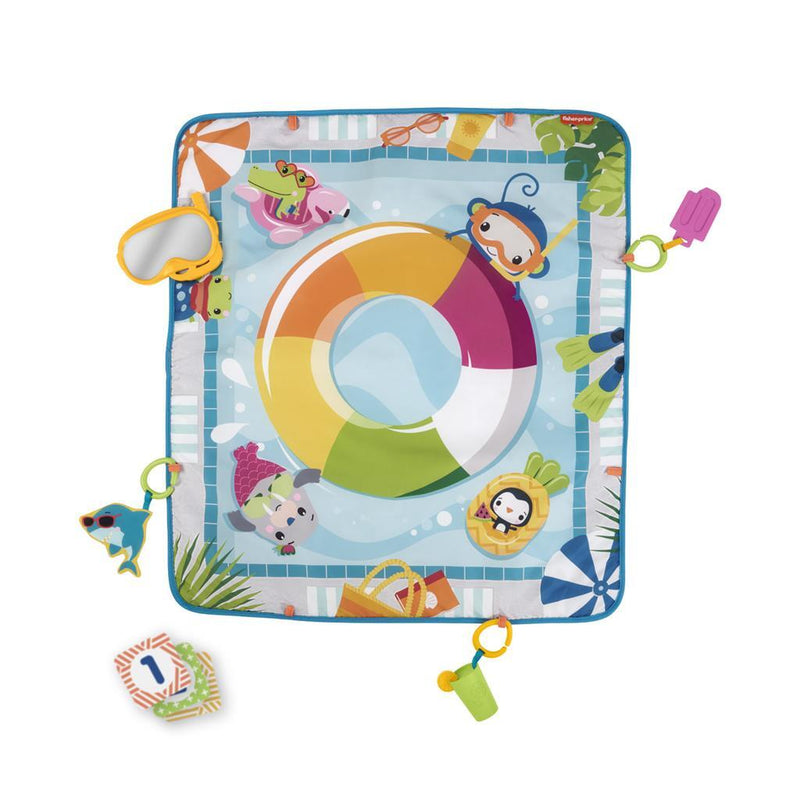 Load image into Gallery viewer, Mattel fisher-price - speelmat met zwembadthema - activiteitenmat

