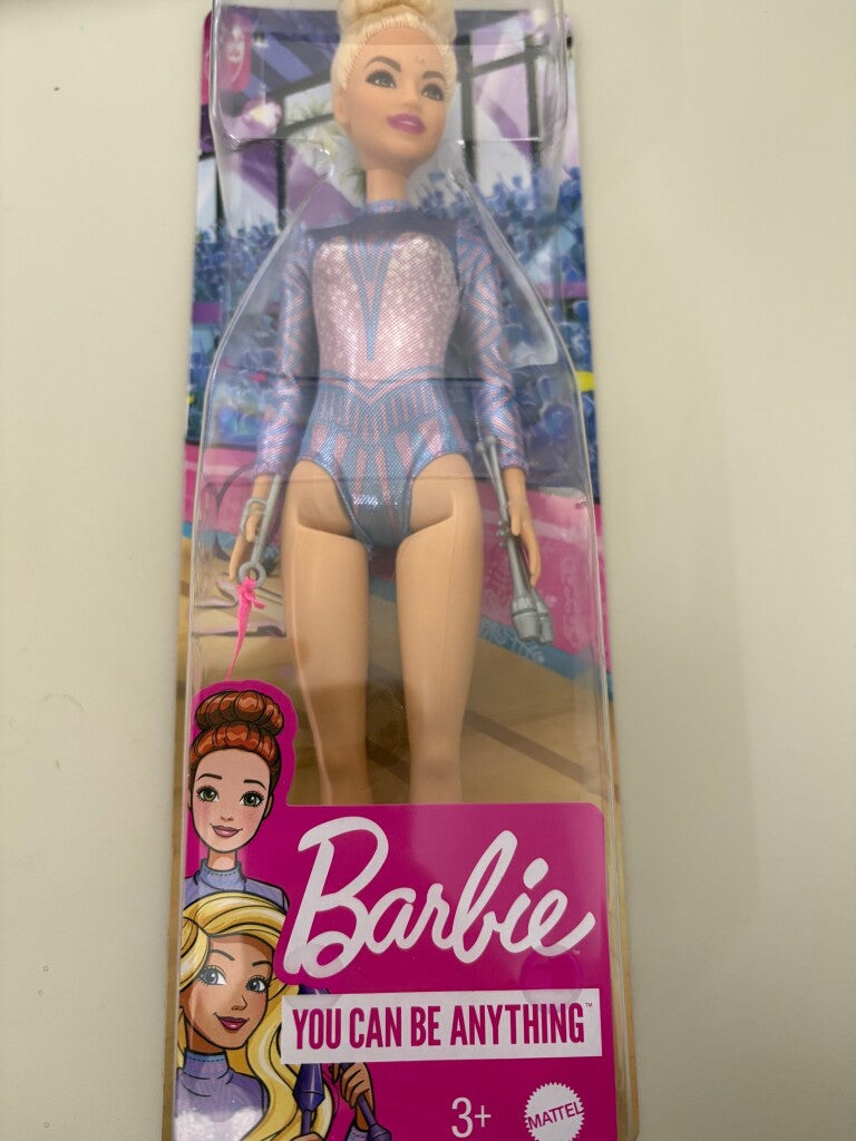 Load image into Gallery viewer, Mattel barbie ritmische gymnastiek pop blond + accessoires
