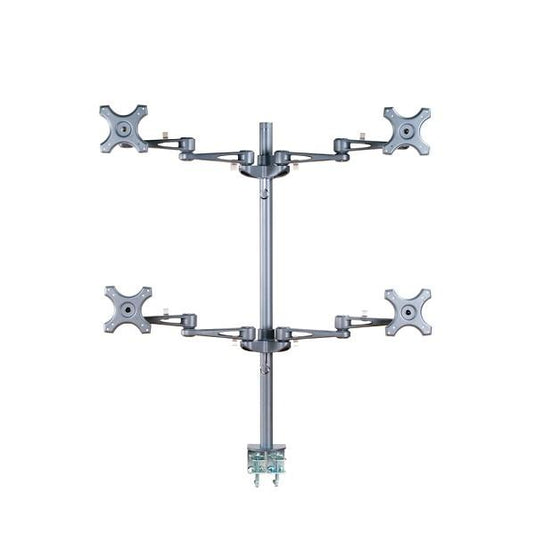 Neomounts fpma-d935d4 lcd bureausteun, 10-27 , 24 kg, 75x75 100x100 mm, 12cm, silver