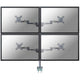 Neomounts fpma-d935d4 lcd bureausteun, 10-27 , 24 kg, 75x75 100x100 mm, 12cm, silver