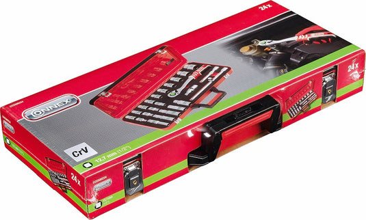 Connex producten dopsleutelset profi 1 2 24 delig