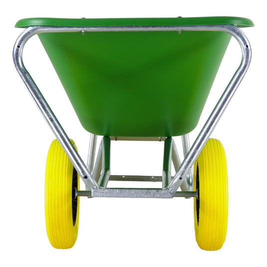 Fort producten kruiwagen f s 165l groen hdpe bak 2 wiel nooitmeerlek