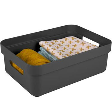 Sunware sigma home opbergbox 9l antraciet 35,2 x 25,3 x 12,2 cm