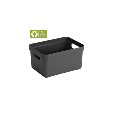 Sunware sigma home opbergbox 5l antraciet 25,2 x 17,5 x 12,2 cm