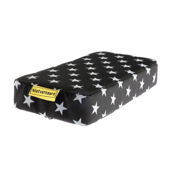NV seat cushion on carrier stars black with white stars