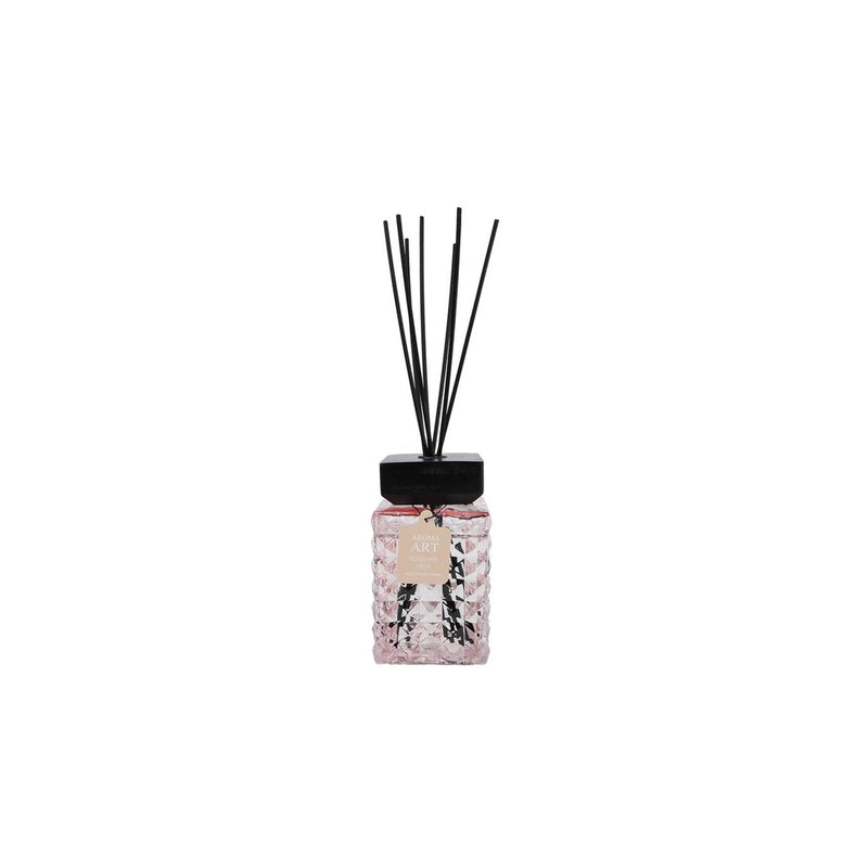 Afbeelding laden in galerijviewer, Geurverspreider aroma art rosemary musk 800ml oud roze glas 23x23x39cm
