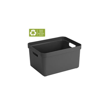 Sunware sigma home opbergbox 32l antraciet afmeting 44,4 x 34,2 x 24,2 cm