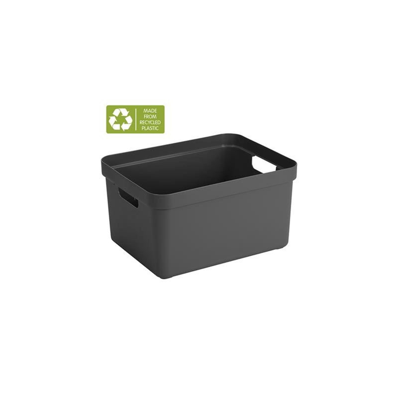Load image into Gallery viewer, Sunware sigma home opbergbox 32l antraciet afmeting 44,4 x 34,2 x 24,2 cm
