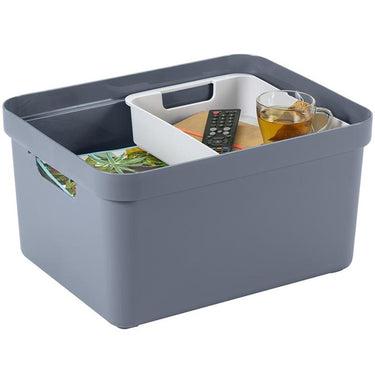 Sunware sigma home opbergbox 32l donker blauwgrijs afmeting 44,4 x 34,2 x 24,2 cm
