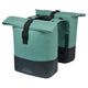 Basil b.v. dubbele fietstas cove mik 28-32l 14 x 29 x 36 cm - groen zwart