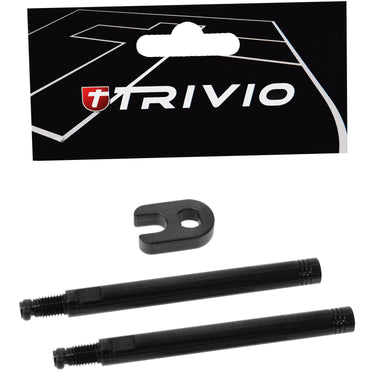 Trivio - ventielverlenger set zwart 70mm inclusief gereedschap