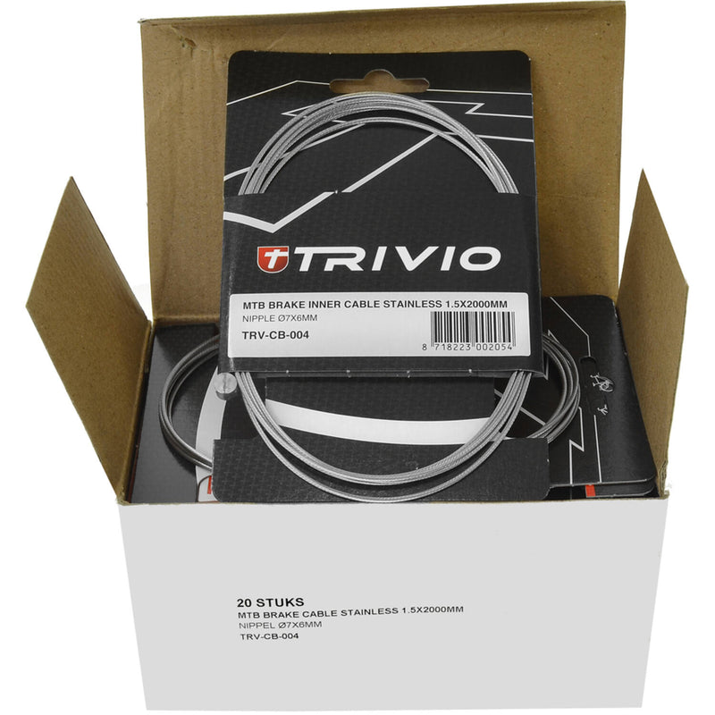 Load image into Gallery viewer, Trivio - mtb rem binnenkabel rvs 1.5x2000mm - 20 st.
