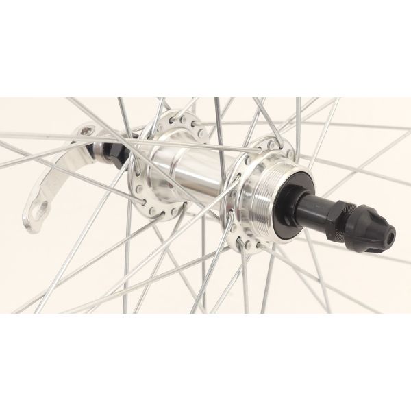 Afbeelding laden in galerijviewer, Achterwiel 28 x 1 4 zac19 freewheel qr - zilver
