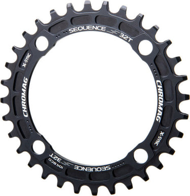 Chromag sequence sram x-sync chainring, 4-arm, 104 mm bcd