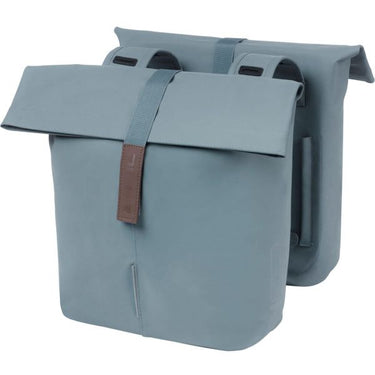 Basil Tas City Dubbel Vegan Leather | Graphite Blue