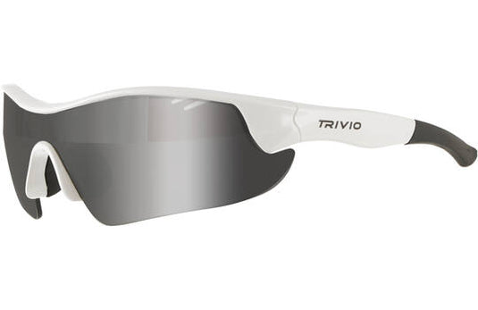 Trivio - fietsbril vento nova wit lens zwart mirror