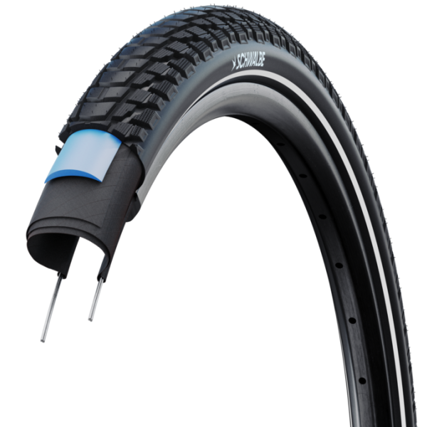 Load image into Gallery viewer, Schwalbe buitenband marathon plus smart guard 28 x 1.40 37-622 - zwart met reflectie
