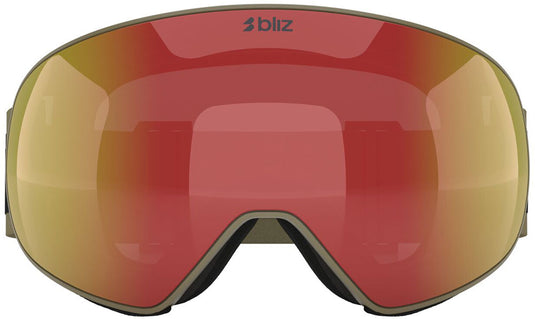 Bliz floz brown w red multi - ski goggle
