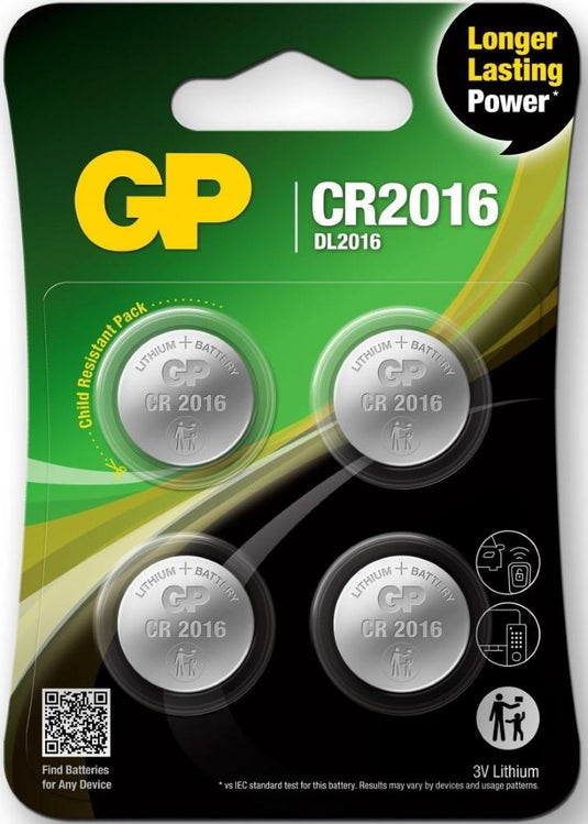 Gp cr2016 lithium 3volt blister 4 3212335