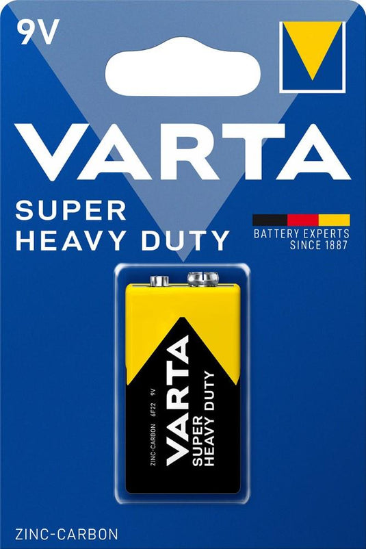 Varta Superlife 9V. Zink-Carbon. per stuk. (hangverpakking)