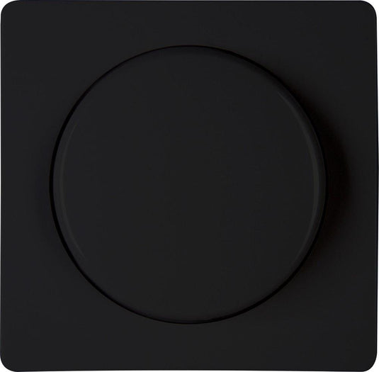 Kopp hk05 mat zwart afdekplaat + knop dimmer - 4621630