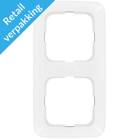 Busch jaeger wit 2 voudig afdekraam - 4695610