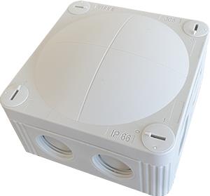 Enzo wiska kabeldoos wiska 308 + wartels 74x74x50mm 4034000