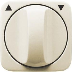 Busch jaeger creme afdekplaat + knop draaischakelaar - 4692060