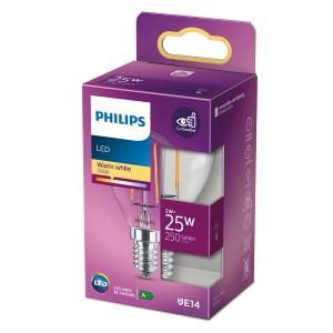 Philips led kogel e14 2-25w 2700k filament helder blister - 5101502
